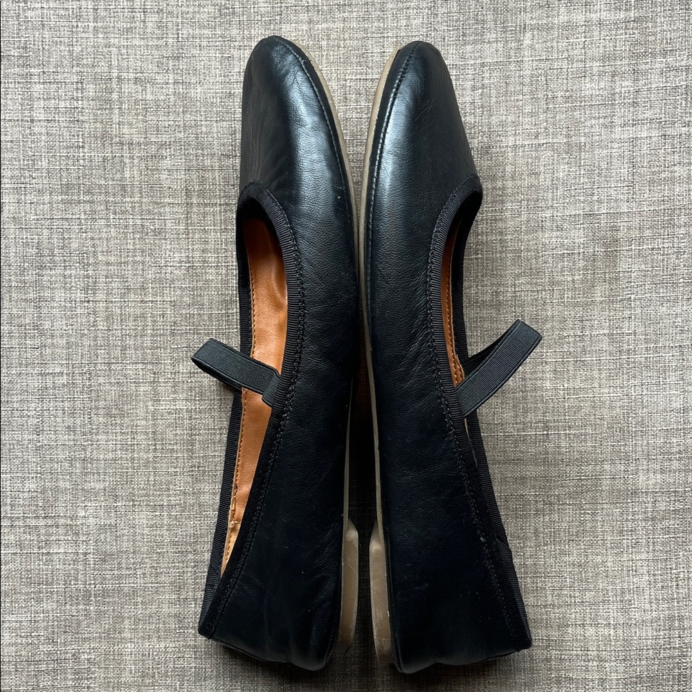 Lucky Brand Black Leather Ballet Flat Shoes 8.5 - Picture 6 of 9